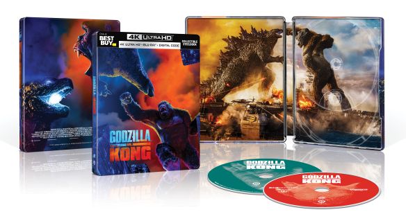 Godzilla vs. Kong [SteelBook] [Digital Copy] [4K Ultra HD Blu-ray/Blu-ray] [Only @ Best Buy] [2020]
