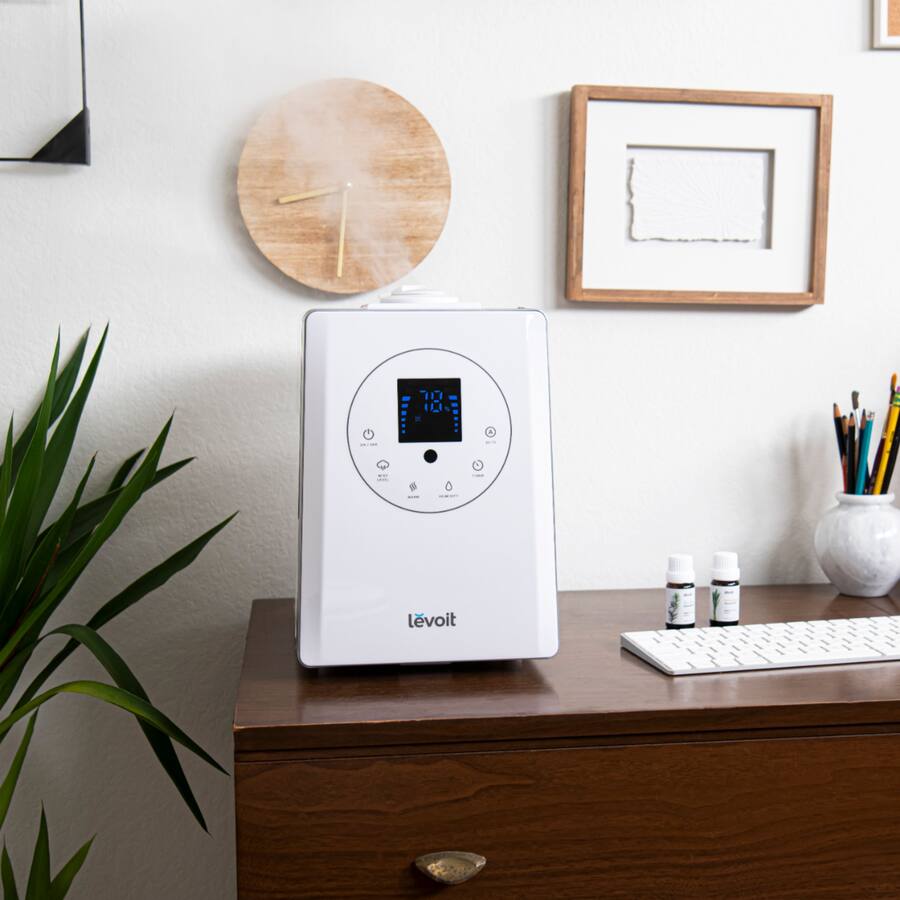 Levoit Aerapy Hybrid 1.6 Gal Ultrasonic Humidifier White Levoit Aerapy Hybrid 1.6 Gal Ultrasonic Humidifier White