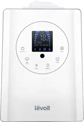 Front. Levoit - Aerapy Hybrid 1.6 Gal Ultrasonic Humidifier - White.