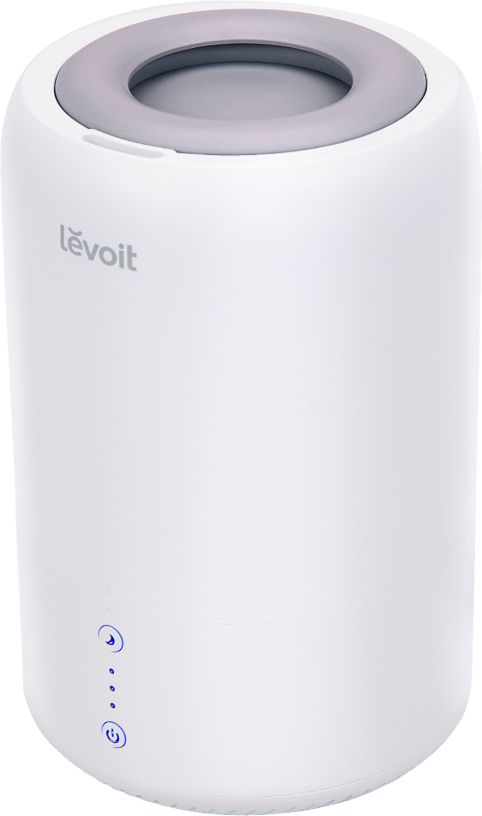 Angle View: Levoit - Ultrasonic Top-Fill Cool Mist 2-in-1 0.5 Gal Humidifier & Diffuser - White