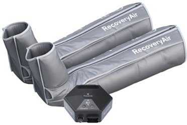Therabody - RecoveryAir Pneumatic Compression System - Medium Set - Grey - Left_Zoom