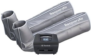 Therabody - RecoveryAir PRO Pneumatic Compression System - Medium Set - Grey - Front_Zoom