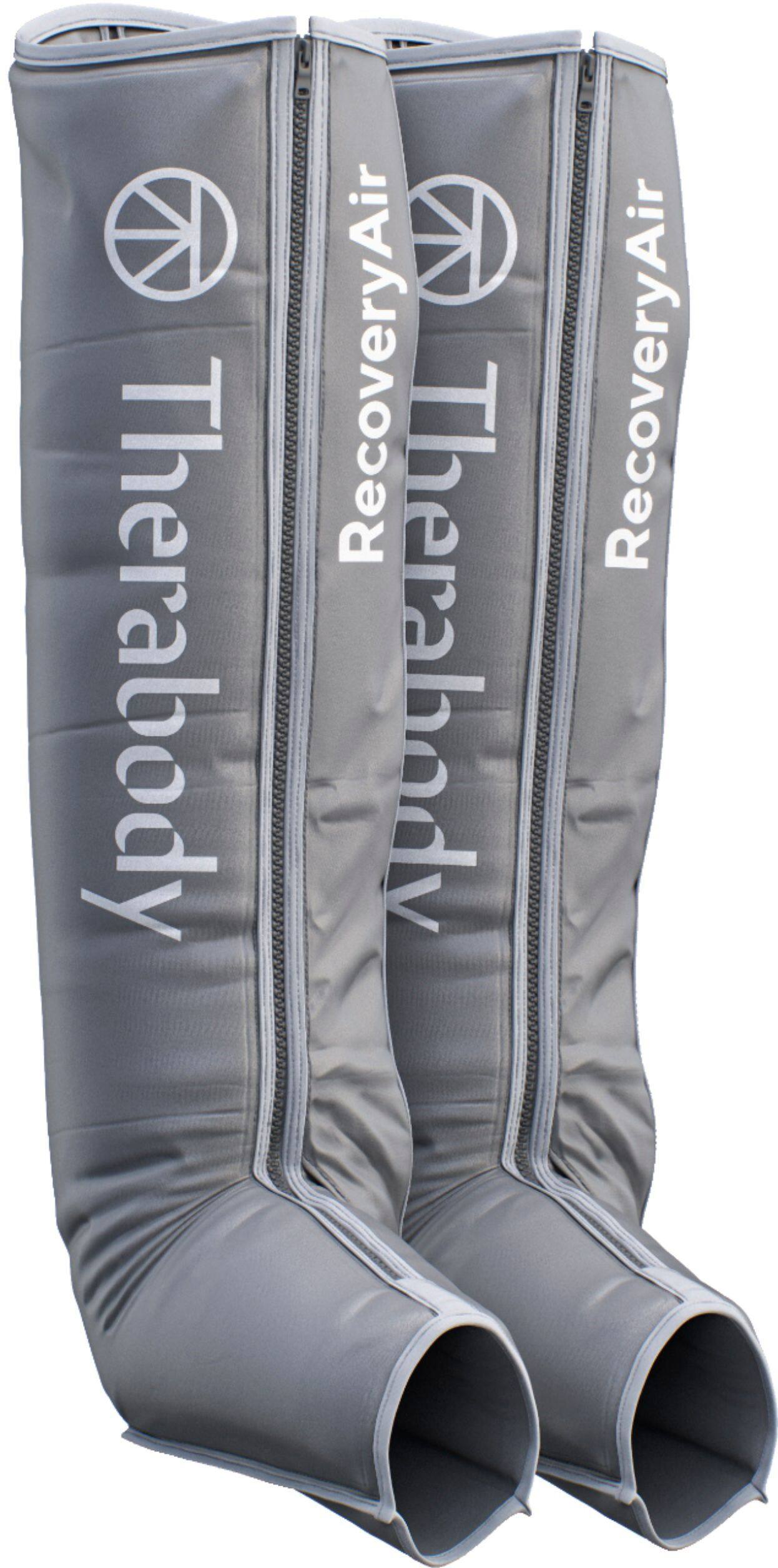 Left View: Therabody - RecoveryAir PRO Pneumatic Compression System - Small Set - Grey