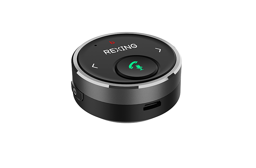 Angle View: Rexing - AUXB0 Bluetooth Receiver/Bluetooth Audio Adaptor for car, speaker, and DVD player - Black