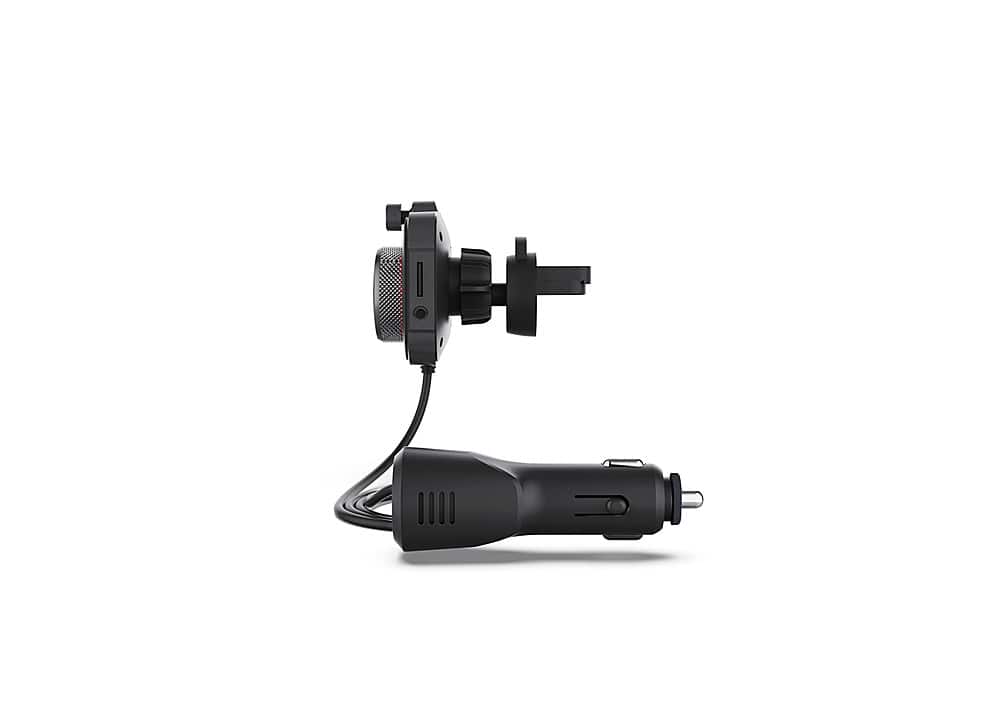 Alt View 12. Rexing - FMT2 Bluetooth FM Transmitter Hands-Free Car Kit with QC3.0 and Smart 2.4A Dual USB Ports - Black.