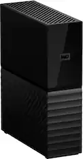 Front. WD - My Book 14TB External USB 3.0 Hard Drive - Black.