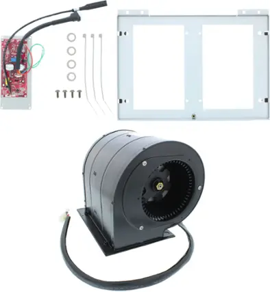 Front. Zephyr - 1,300-CFM Motor Dual Internal Blower for Zephyr Range Hoods - Black.