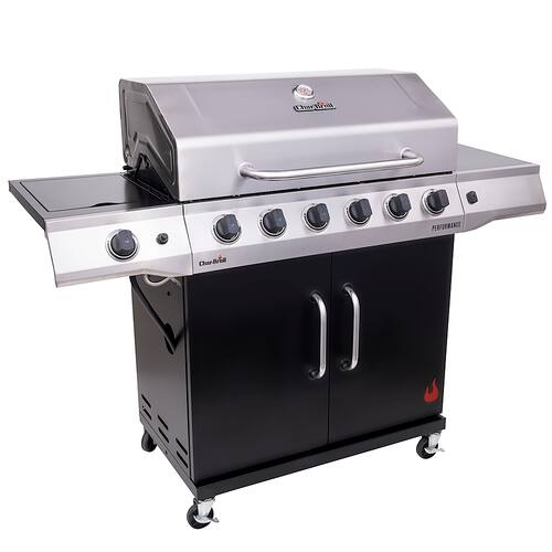 Char-Broil Performance Series 6-Burner Gas Grill - Stainless Steel_Black