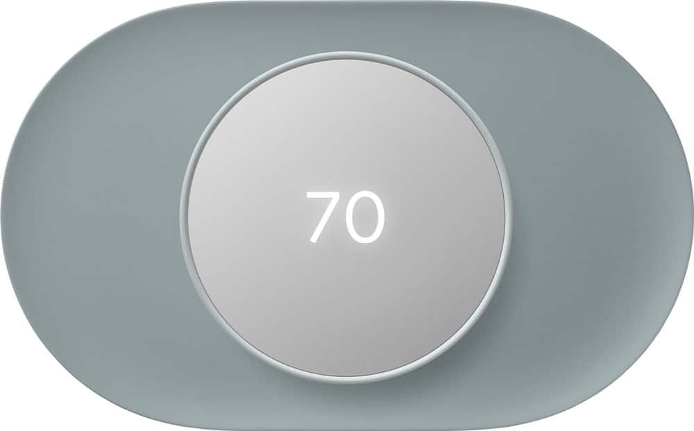 Alt View 13. Google - Nest Thermostat Trim Kit - Deep fog.