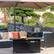 Alt View 20. Legacy Heating - Rectangular Fire Pit Table - Black.