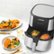 Alt View Zoom 15. Chefman TurboFry Air Fryer, 8 Qt. Square Basket w/ Divider for Dual Cooking - Silver/Black.