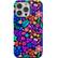 Front. ArtsCase - StrongFit Designers Case for Apple iPhone 14 Pro Max - Blue Cute Flowers I.