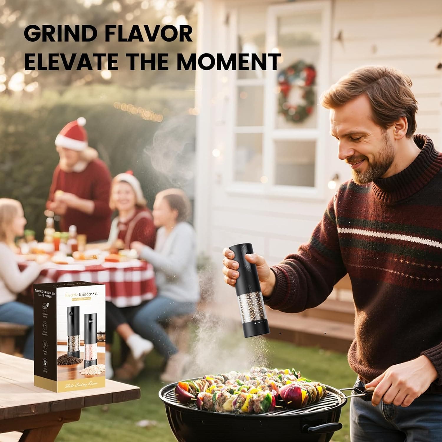 GRIND FLAVOR  
ELEVATE THE MOMENT  

Electric Grinder Set  

Made for Cooking