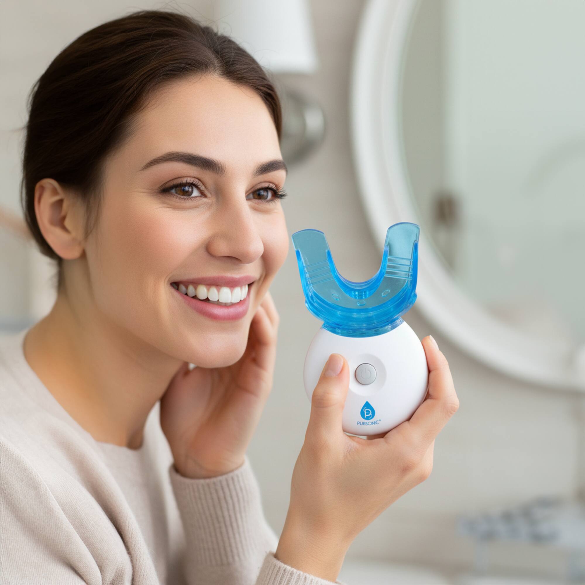 Left. Pursonic - PureWhite LED Whitening Treatment Kit.