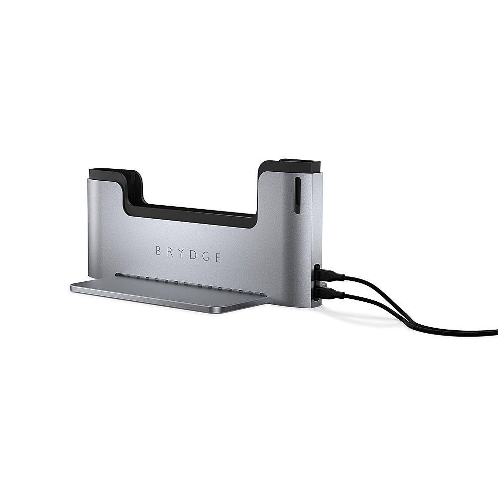Angle View: j5create - USB-C 4K HDMI Docking Station with Power Delivery - Grey/ Black