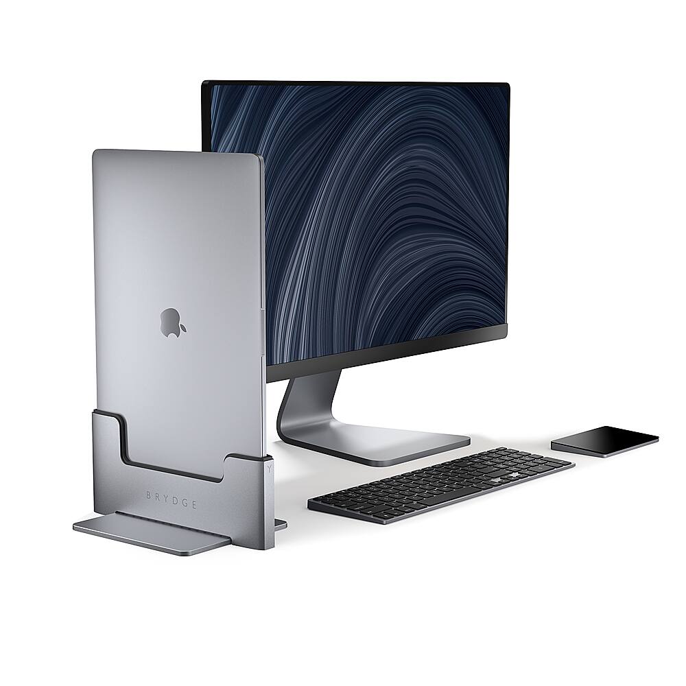 Alt View 2. Brydge - Vertical Dock for 16" MacBook Pro.
