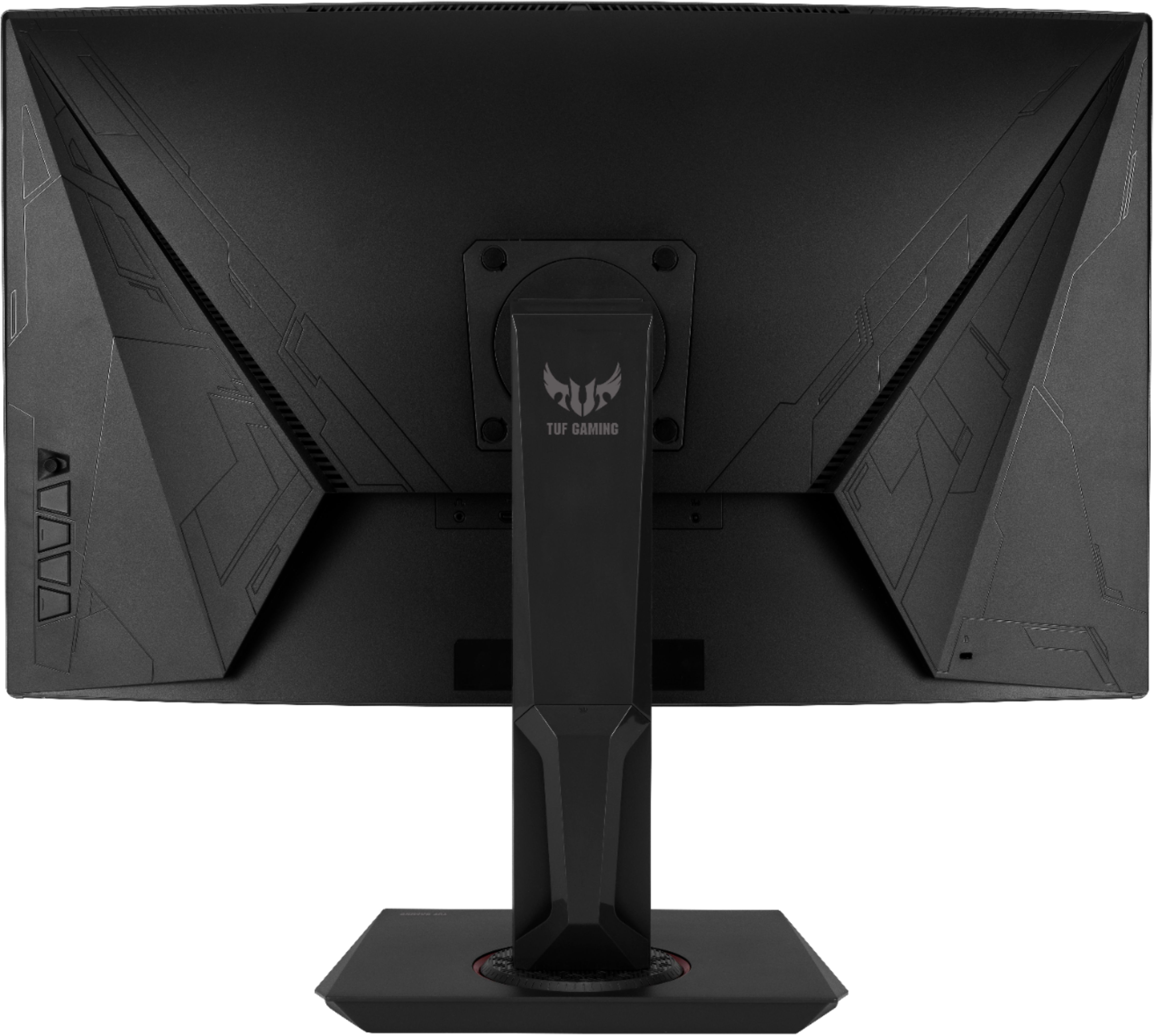 Back View: ASUS - Geek Squad Certified Refurbished TUF Gaming 31.5" LED QHD FreeSync Monitor with HDR (DisplayPort, HDMI)