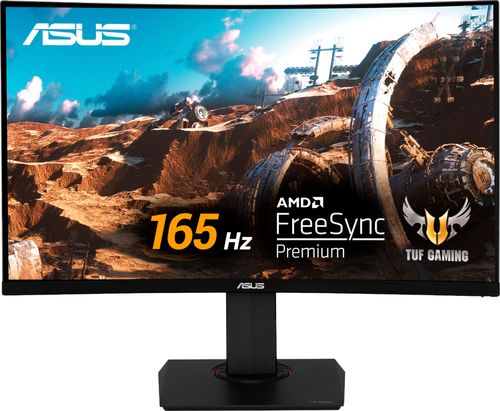 ASUS - Geek Squad Certified Refurbished TUF Gaming 31.5" LED QHD FreeSync Monitor with HDR (DisplayPort, HDMI)