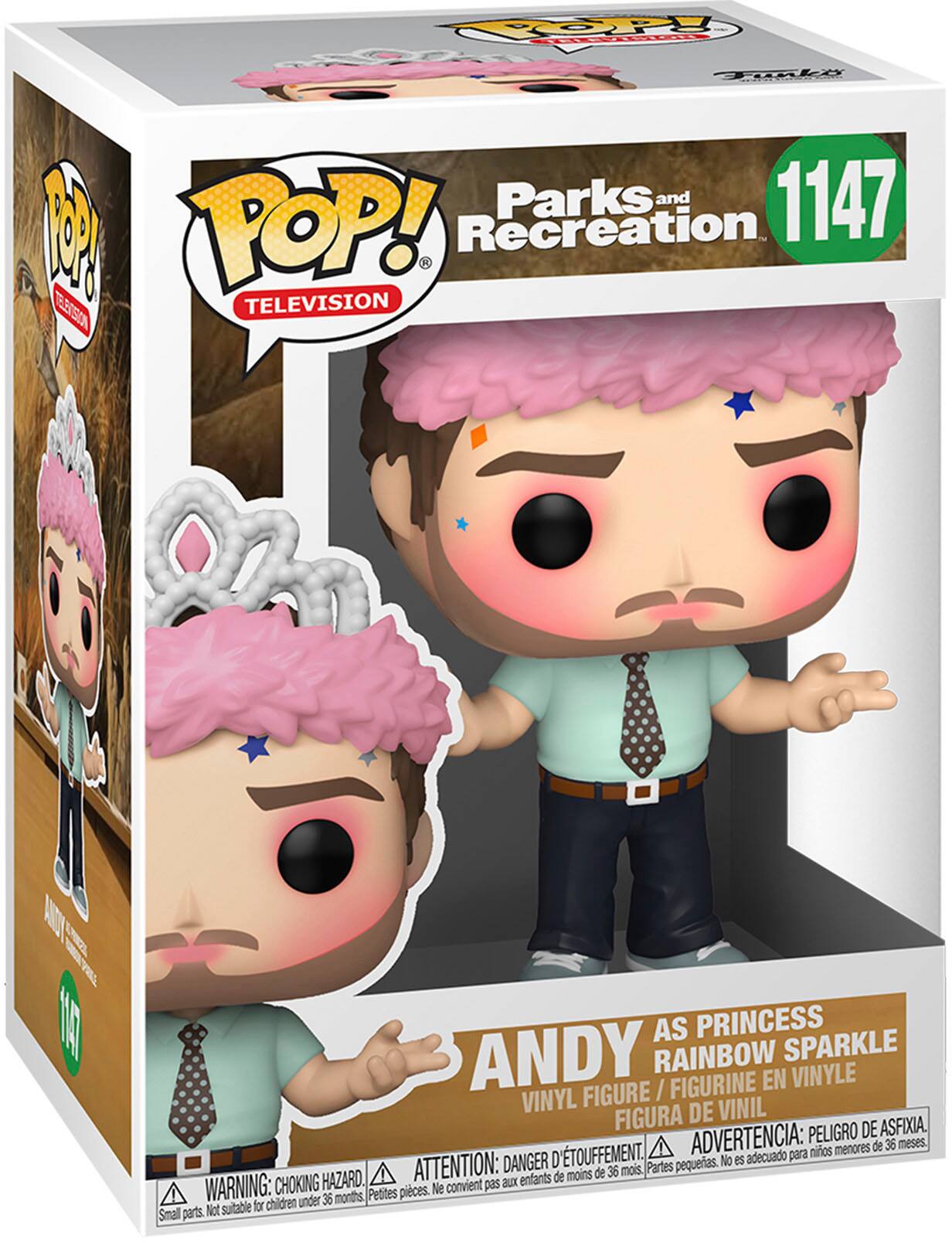 Alt View 12. Funko - POP! TV: Parks and Recreation - Andy as Princess Rainbow Spar.