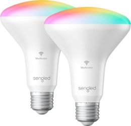 Sengled - Smart BR30 LED Bulbs Wi-Fi Works with Amazon Alexa & Google Assistant (2-Pack) - Multicolor - Front_Zoom