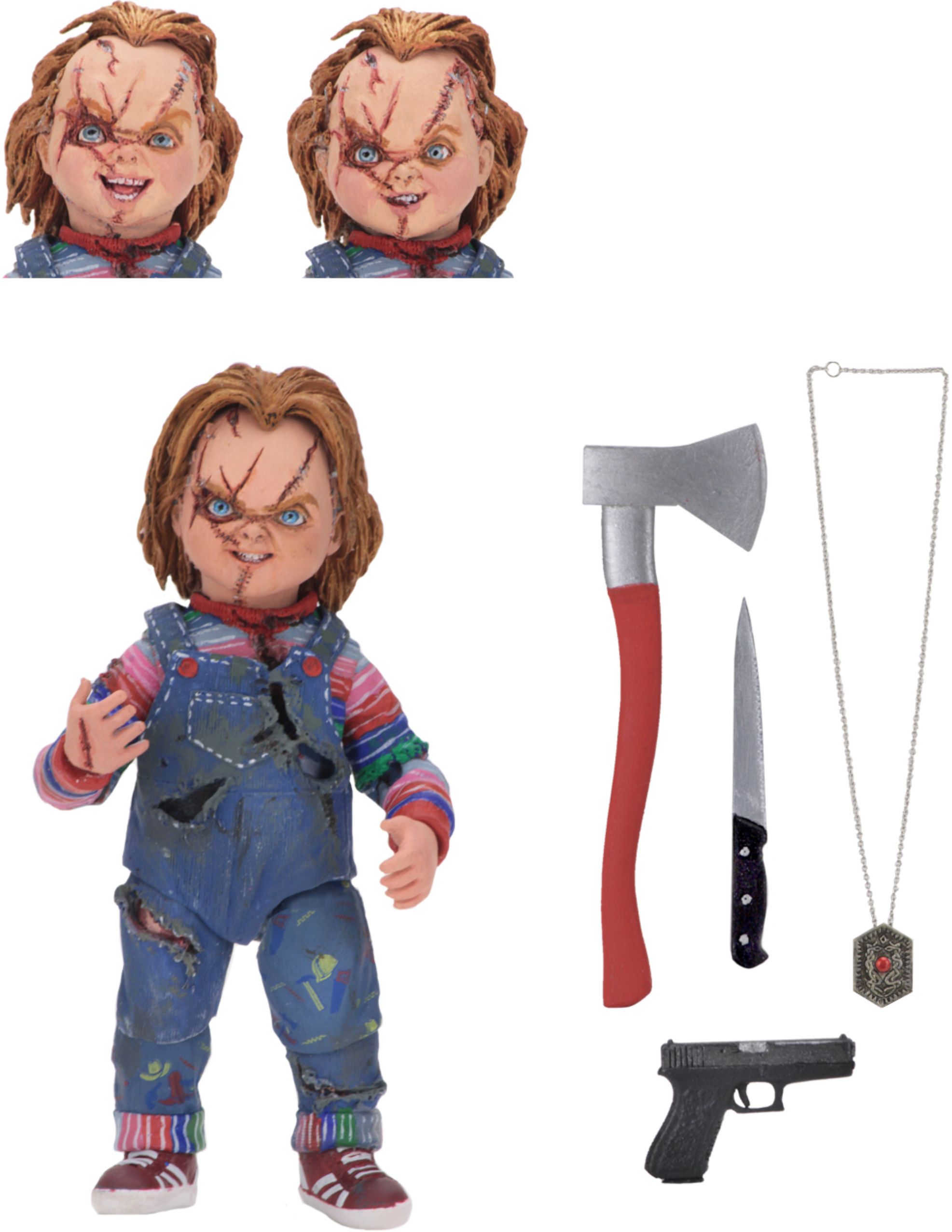 Questions And Answers Neca Bride Of Chucky Ultimate Damaged Chucky 42118 Best Buy