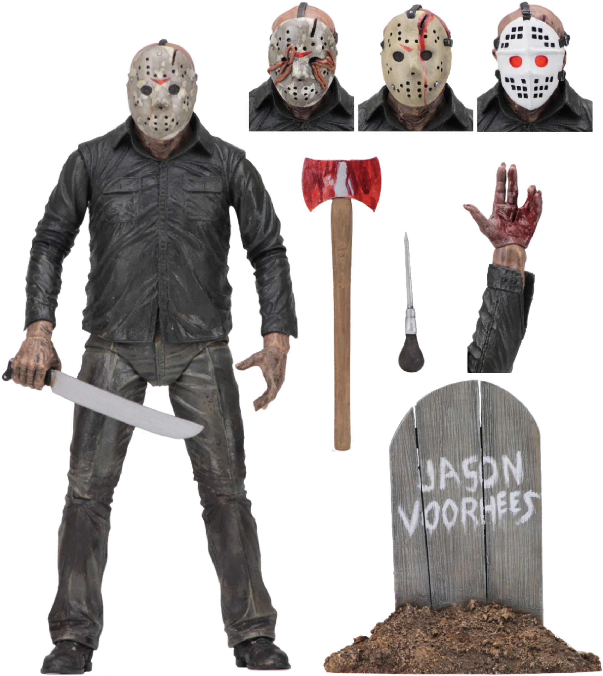 7” Scale Action Figure NECA Friday the 13th Ultimate Part 6 Jason Voorhees 