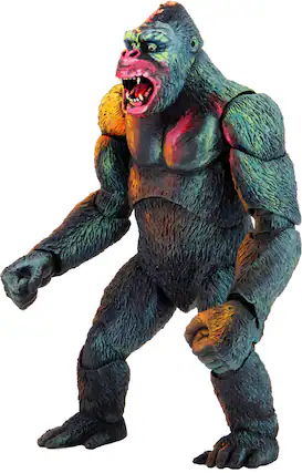 Left. NECA - King Kong-7” Scale Action Figure – Ultimate King Kong (illustrated).