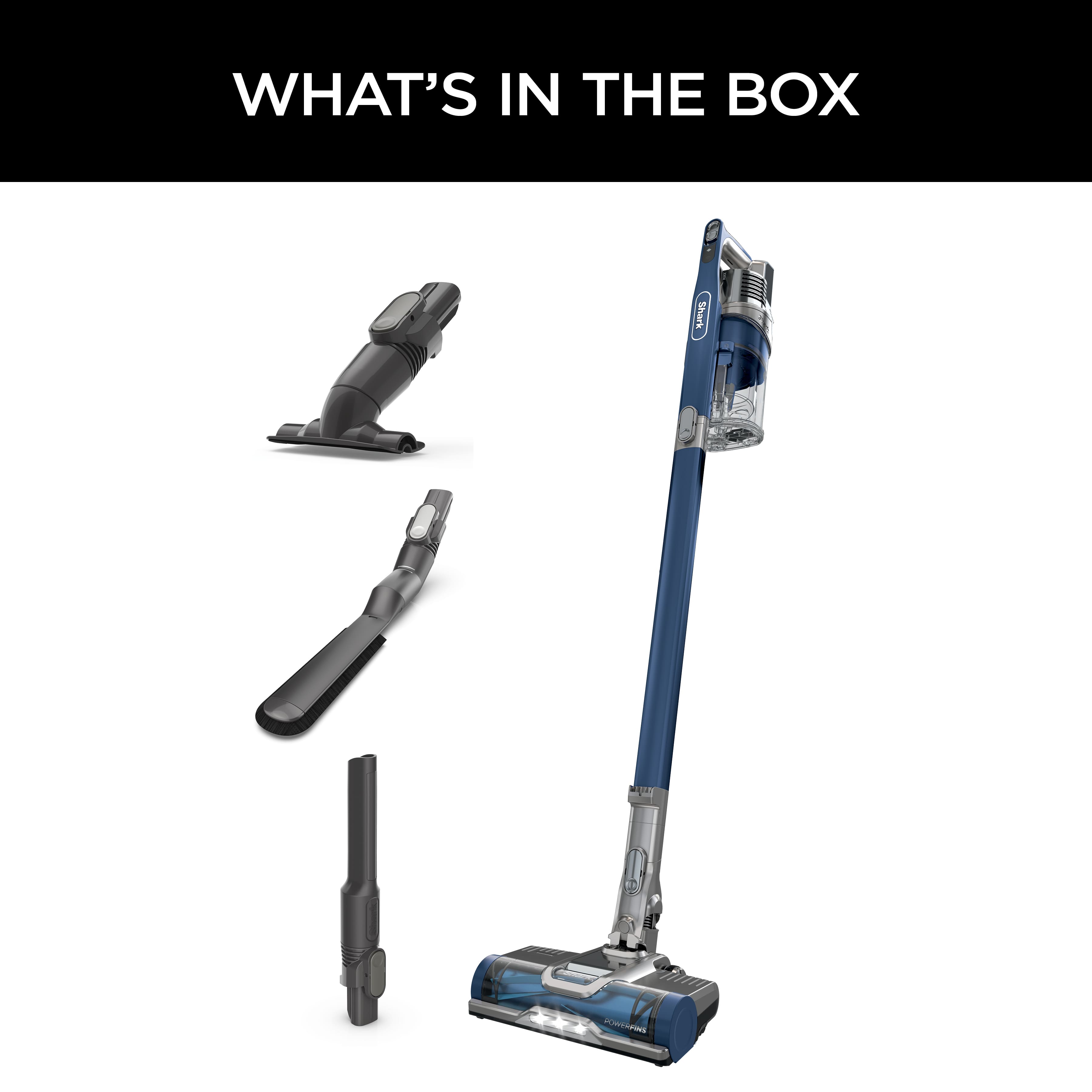 What's in the box: Shark portable vacuum.