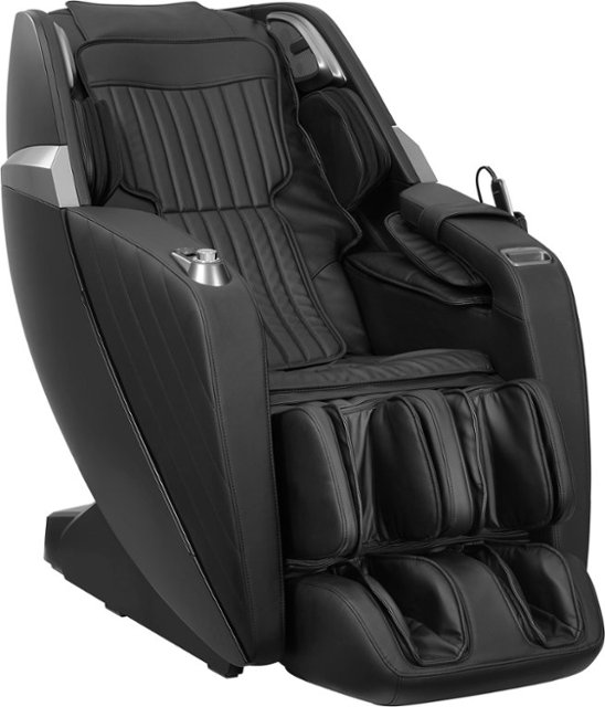 Front. Insignia™ - 3D Zero Gravity Full Body Massage Chair - Black.