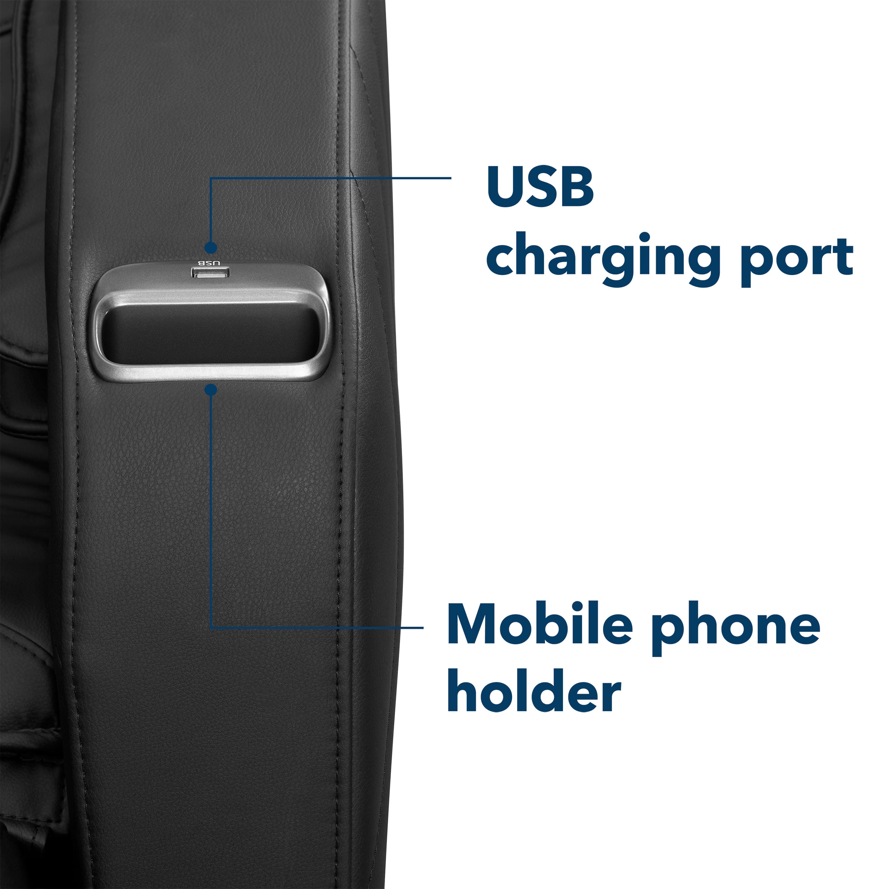 Alt View 14. Insignia™ - 3D Zero Gravity Full Body Massage Chair - Black.