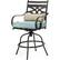 Alt View 18. Hanover - Montclair 3-Piece High-Dining Set with 2 Swivel Chairs and a 33-Inch Square Table - Ocean Blue/Brown.