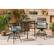 Alt View 21. Hanover - Montclair 3-Piece High-Dining Set with 2 Swivel Chairs and a 33-Inch Square Table - Ocean Blue/Brown.