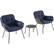 Alt View 16. Hanover - Naya 3-Piece Chat Set with Cushions - Steel/Navy.