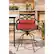 Alt View 15. Hanover - Montclair 3-Piece High-Dining Set with 2 Swivel Chairs and a 33-Inch Square Table - Chili Red/Brown.