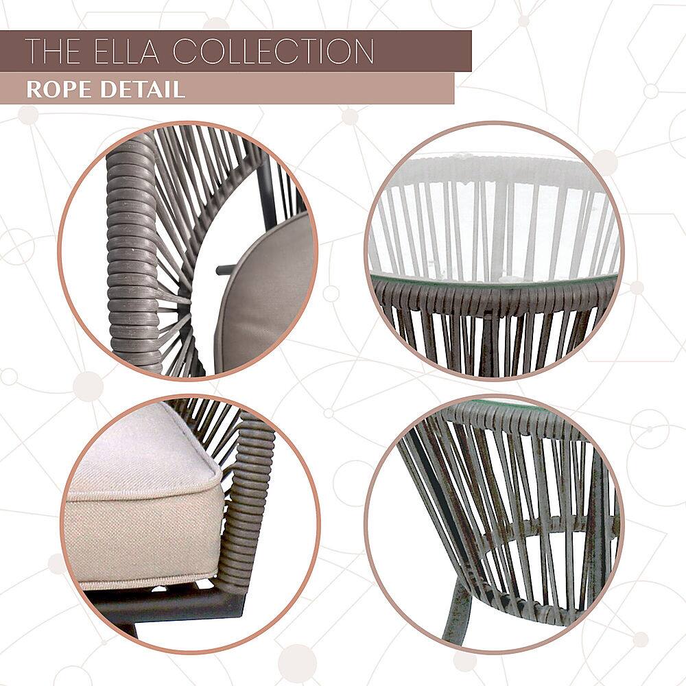 Best Buy Mod Furniture Ella 3Piece Bistro Chat Set with Rope Chairs