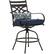 Alt View 17. Hanover - Montclair 3-Piece High-Dining Set with 2 Swivel Chairs and a 33-Inch Square Table - Navy/Brown.