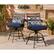 Alt View 22. Hanover - Montclair 3-Piece High-Dining Set with 2 Swivel Chairs and a 33-Inch Square Table - Navy/Brown.