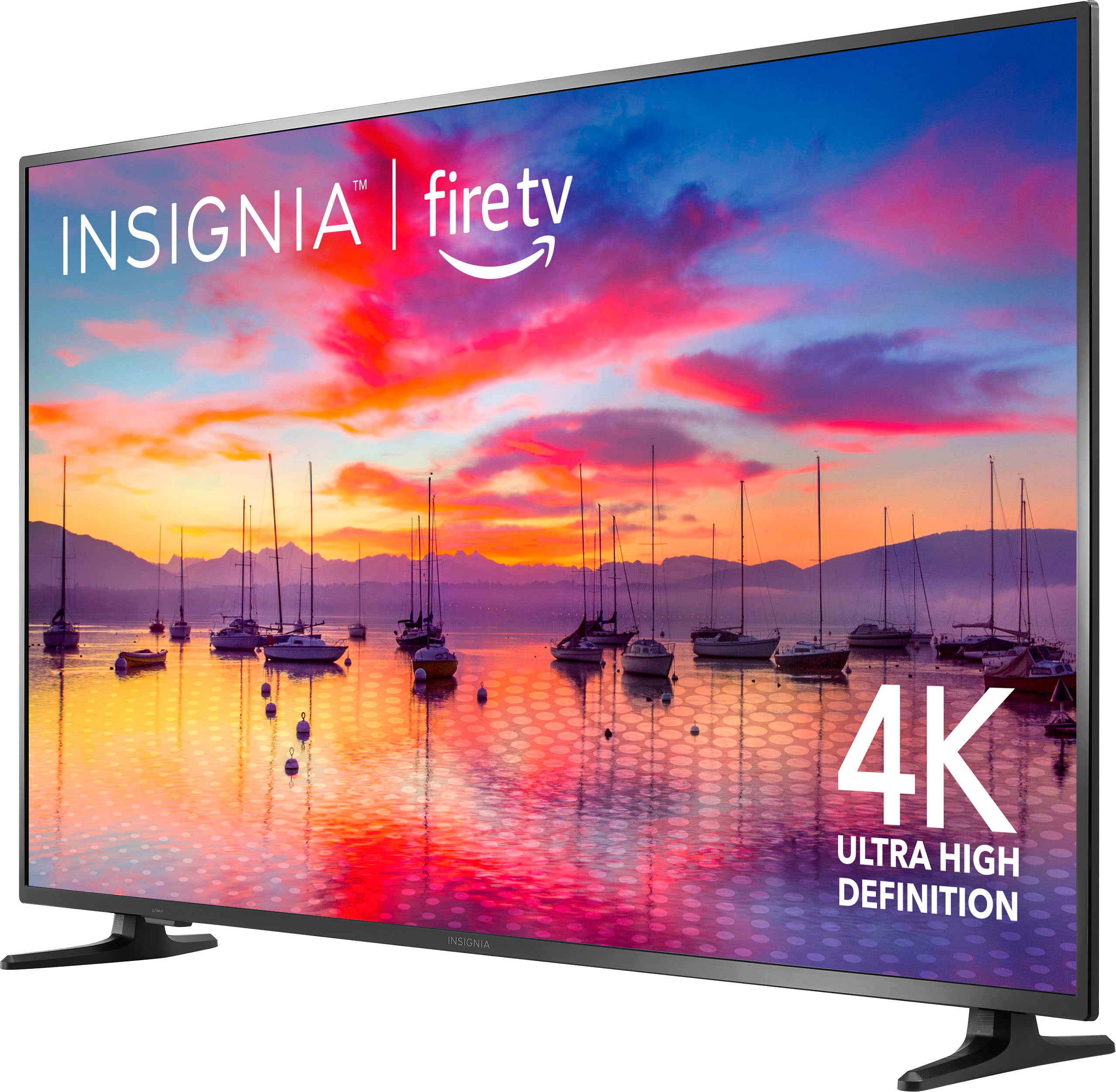 Left View: Insignia™ - 58" Class F30 Series LED 4K UHD Smart Fire TV