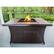 Alt View 11. Hanover - Woven 40,000 BTU Fire Pit Coffee Table with Porcelain Tile Top - Brown/Porcelain Tile Top.