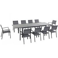 Hanover - Naples 11-Piece Dining Set - Aluminum - Front_Zoom