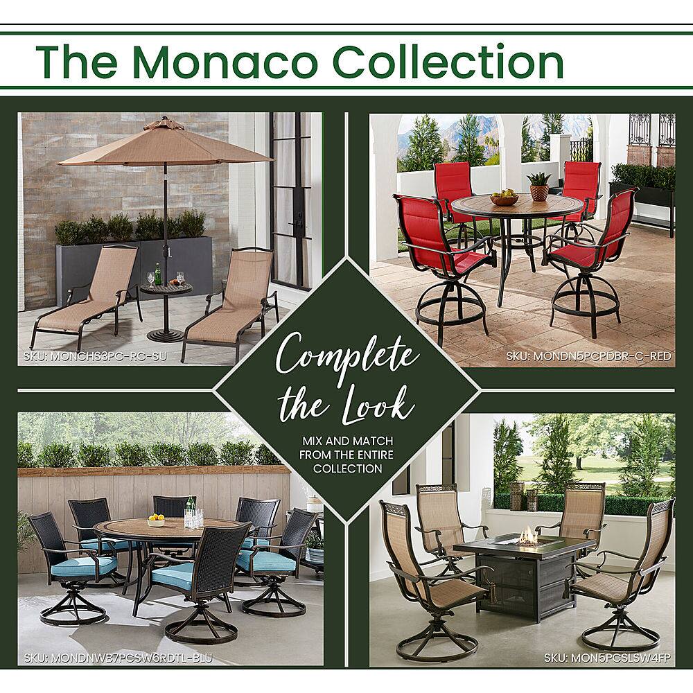 Best Buy: Hanover Monaco 7-Piece High-Dining Set Tan/Bronze MONDN7PCBR-C