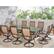 Alt View 15. Hanover - Manor 11-Piece Dining Set with 10 Swivel Rockers and an Extra-Large 60" x 84" Cast-Top Dining Table - Tile/Sling.