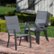 Alt View Zoom 22. Hanover - Naples 7-Piece Outdoor Dining Set with 6 Padded Sling Chairs and Expandable Dining Table - Gray/Gray.