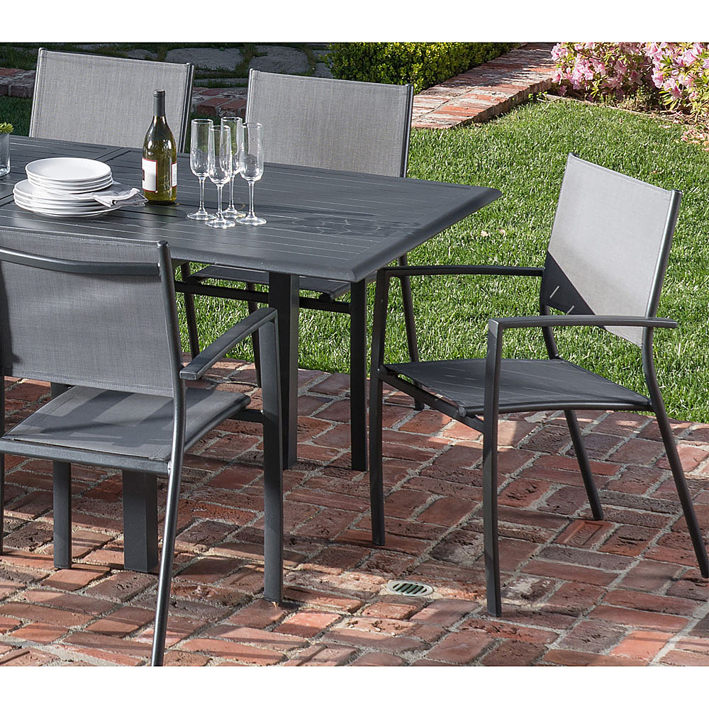 Best Buy: Hanover Dawson 11-Piece Dining Set with 10 Sling Chairs and ...