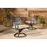 Alt View 15. Hanover - Montclair 5-Piece Patio Dining Set with 4 Swivel Rockers and a 40-Inch Square Table - Tan/Brown.