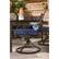 Alt View 16. Hanover - Montclair 5-Piece Patio Dining Set with 4 Swivel Rockers and a 40-Inch Square Table - Navy/Brown.