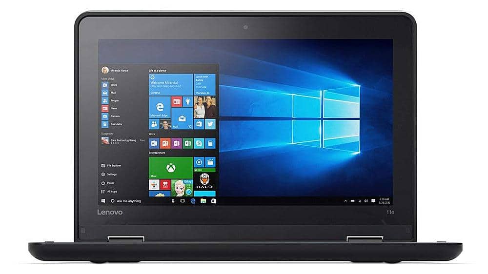 Front. Lenovo - Lenovo ThinkPad Yoga 11E Touchscreen 11.6" Pre-Owned Chromebook - Celeron N2930 - 4GB - 16GB eMMC - Chrome OS.