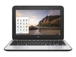 HP 11 G4 11.6" Pre-Owned Chromebook - Intel Celeron N2840 - 4GB Memory - 16GB eMMC - Chrome OS - Front_Zoom