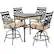 Angle. Hanover - Montclair 5-Piece High-Dining Patio Set with 4 Swivel Chairs and a 33-In. Counter-Height Dining Table - Tan/Brown.
