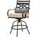 Alt View 20. Hanover - Montclair 5-Piece High-Dining Patio Set with 4 Swivel Chairs and a 33-In. Counter-Height Dining Table - Tan/Brown.